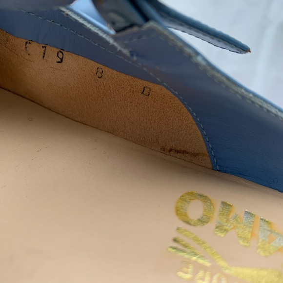 Ferragamo leather ballerina flats mules - Picture 4 of 8